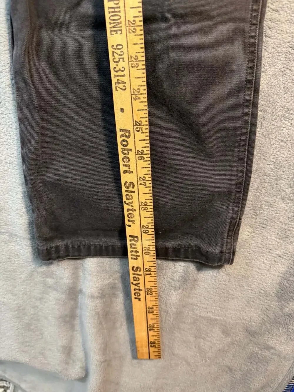 Kuhl Men's Charcoal Grey Vintage Patina Dye Canvas Hiking Work Pants 36x34